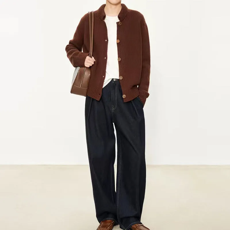 Toleet outfit inspo fall Autumn and Winter New British Style Retro Style Thick Needle Small Lapel Button Cardigan Jacket Sweater Coat Sweater for Women