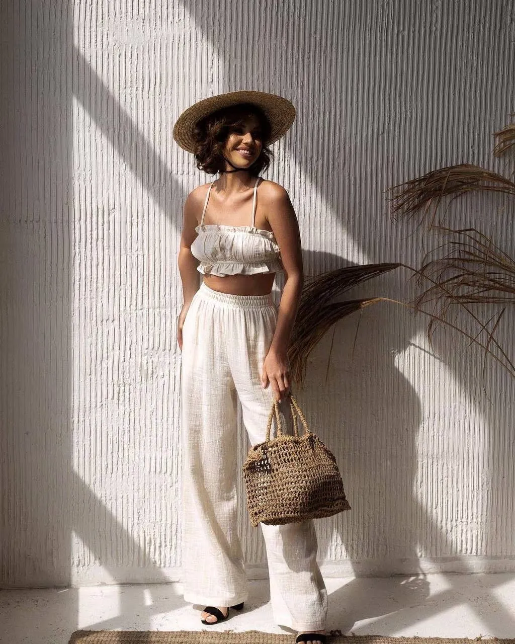 Two Layers Gauze Set, Boho Two Piece Set Women