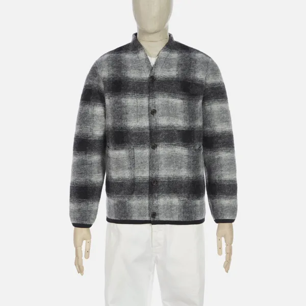 Universal Works Cardigan - Grey / Charcoal