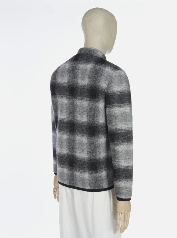 Universal Works Cardigan - Grey / Charcoal