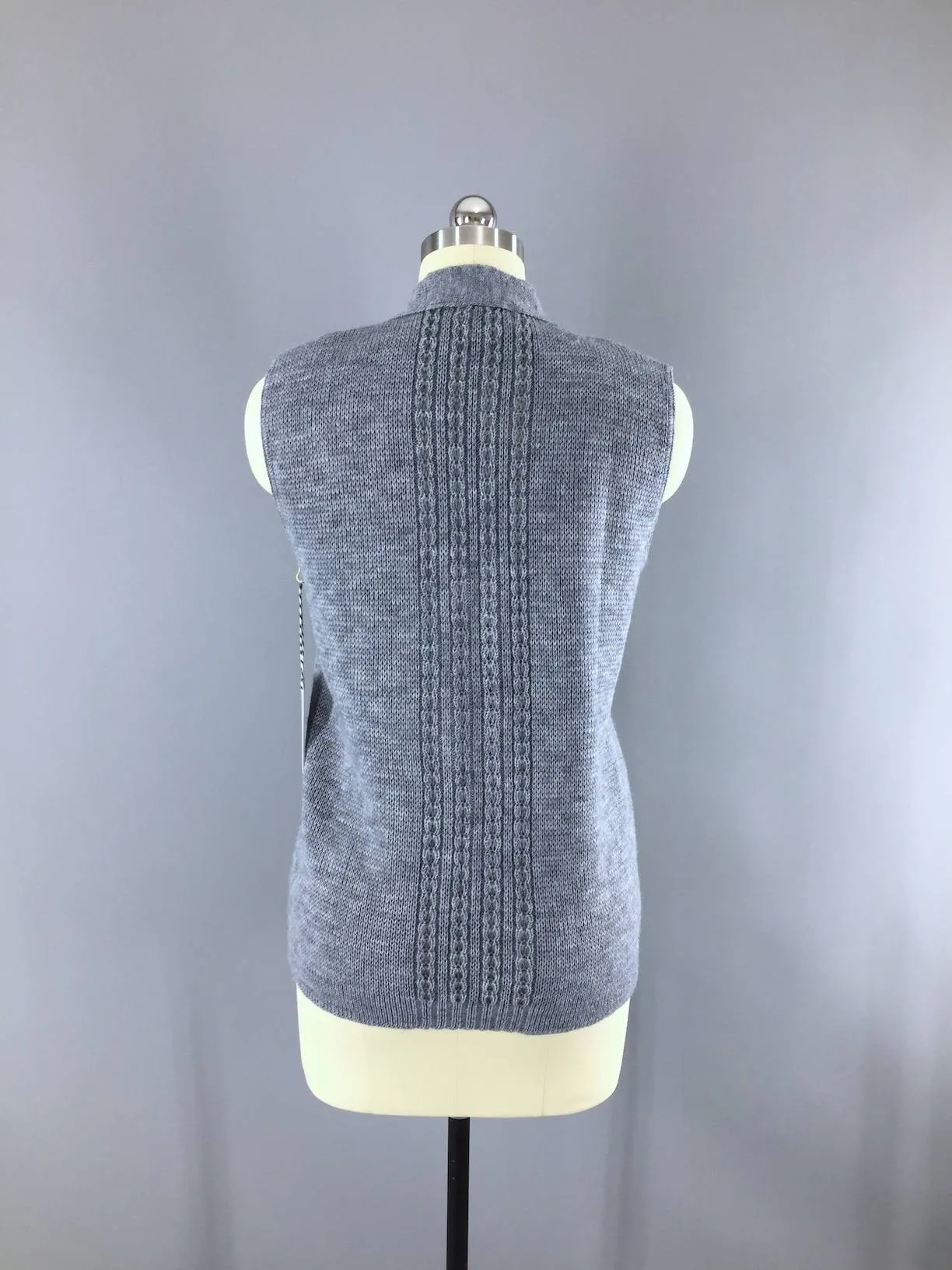 Vintage 1970s Cardigan Sweater Vest
