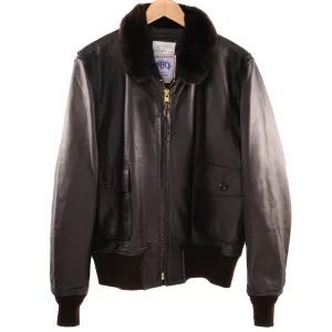 VINTAGE US NAVY LEATHER FLIGHT JACKET TYPE G-1 2004 SIZE 44