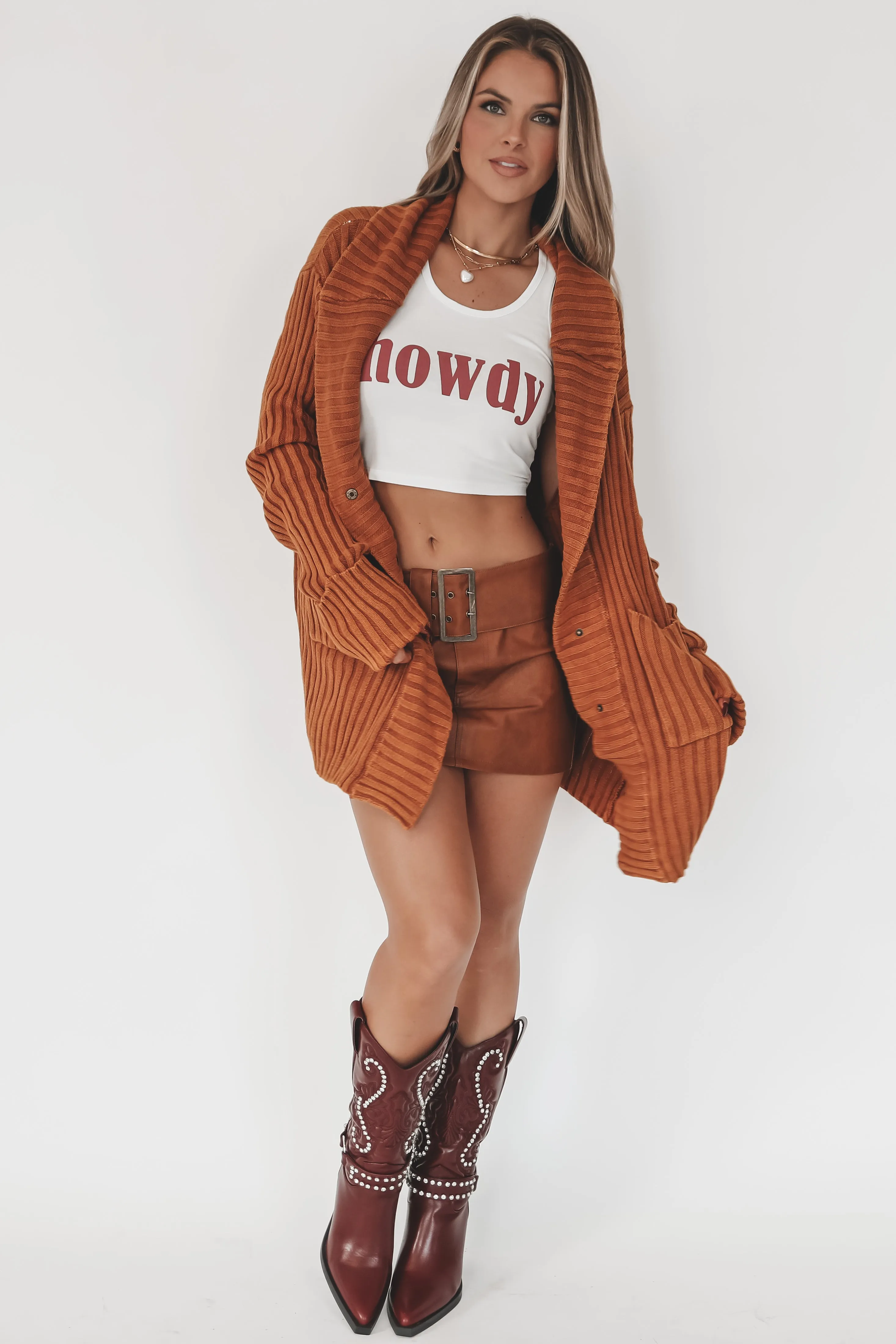 With A Side Of Comfy Washed Long Sleeve Sweater Cardigan