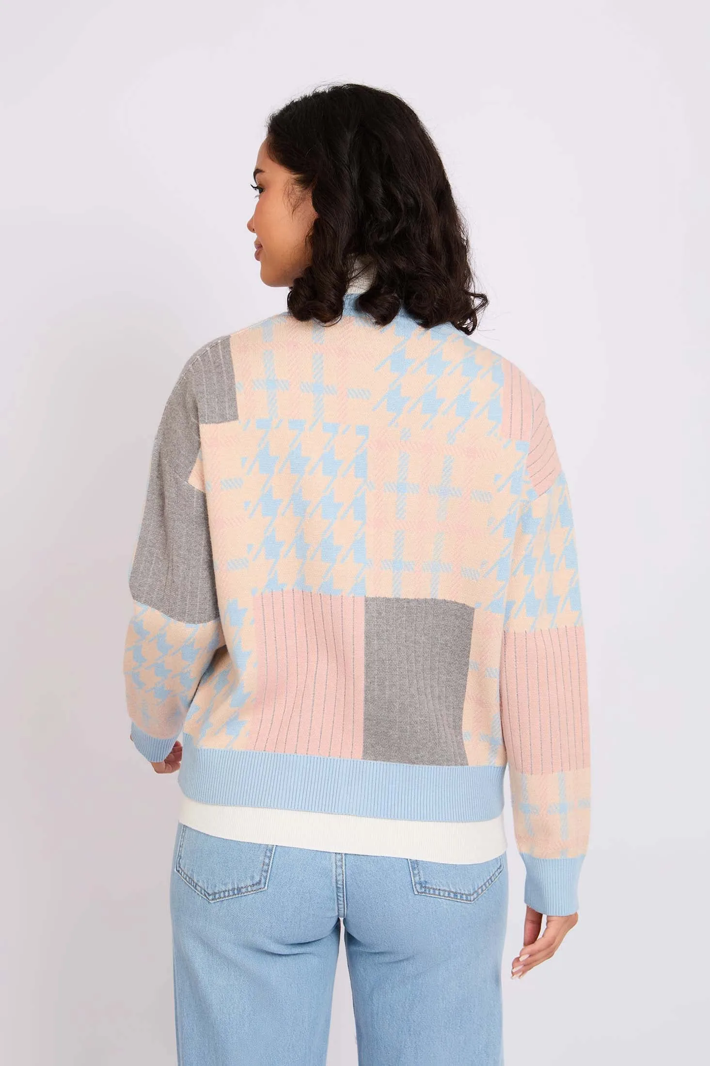 Women Cropped Colordul Cardigan